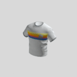 Striped T-Shirt - White item Roblox gratis dari katalog resmi Roblox