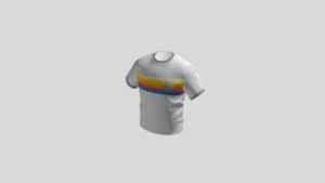 Striped T-Shirt - White item Roblox gratis dari katalog resmi Roblox