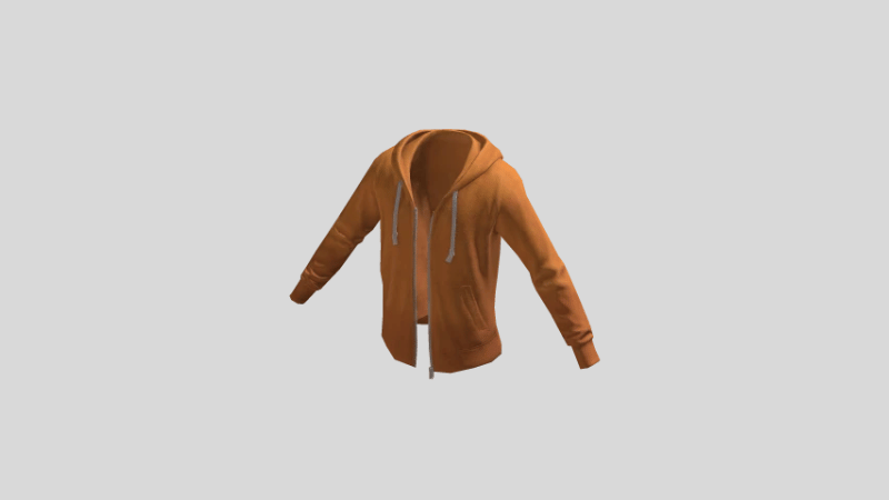 Zip Hoodie - Orange item Roblox gratis dari katalog resmi Roblox